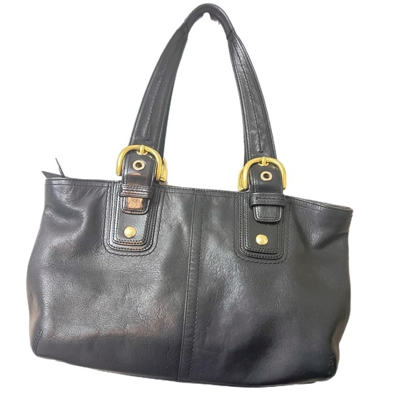 Coach F11844 Women's Black Leather SoHo Shoulder Bag - Picture 3 of 10